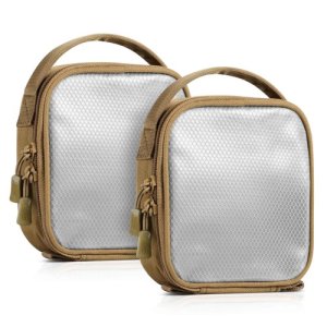 Savior Equipment CORE Dump Pouch w/ Hook Backing - 2 Pack - Dark FDE - 6" x 6"