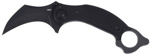 CRKT DU Hoc Deadbolt 3.62" D2 Steel Karambit Black G10 Handle