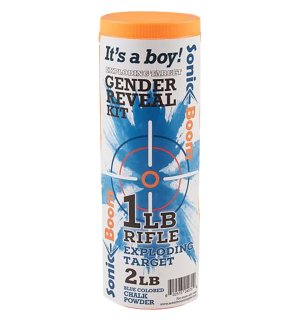 Sonic Boom SBTGRBOY Gender Reveal Kit Exploding Rifle Targets Boy