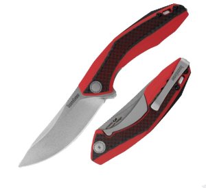 Kershaw Tumbler 4038RD Folding Knife Red Handle Stainless Steel Blade