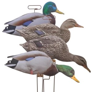 Higdon Outdoors 13021 Flats Mallard Motion Silhouettes 12-Pack Matte Finish