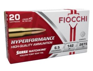 Fiocchi 65CMMKC Hyperformance 6.5 Creedmoor 140 gr Sierra MatchKing BTHP