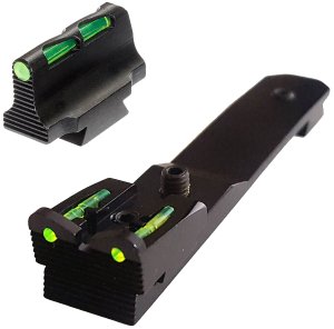 Hi-Viz HHVS620 Fiber Optic Sight Set, Green Rear, Multi-Color Front