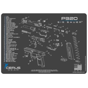 Cerus Gear Sig P320 Schematic Gray/Blue HM-SIG-320-SCH-GRY