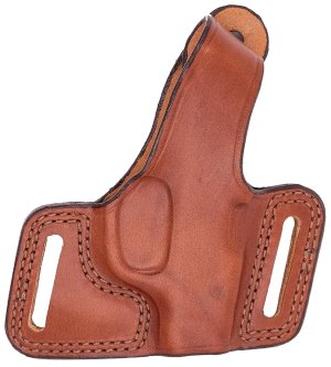 Bianchi 16862 Black Widow OWB Size 15 Tan Leather Belt Slide Holster for Glock 20/21/29/30