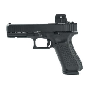Glock V-Series Model 17 Handgun 9mm Luger 17rd Magazines (3) 4.5 Barrel Vortex Defender Black Cerakote Austria