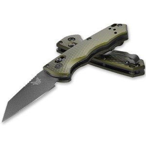 Benchmade 2900BK-2 Auto Immunity 2.5" CPM-M4 Blade, Green Aluminum Scales