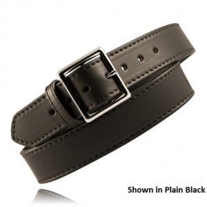 Boston Leather 1 3/4 Stitched Garrison Belt Brown Gold Size 36