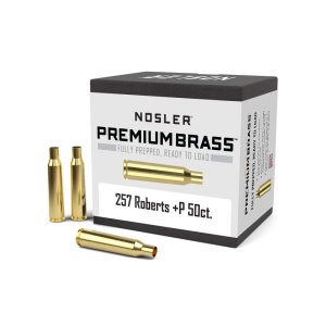 Nosler Unprimed Brass .257 Roberts Plus P 50 Count Rifle Cartridge Cases
