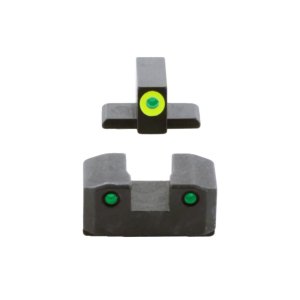 AmeriGlo XD-819 Trooper Tritium Sight Set Green Rear Lumigreen Front