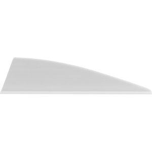TAC Vanes Driver High-Profile Vanes White 100pk Archery Fletch