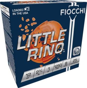 12 Ga Lead-8 oz 2-3/4" 250 Rds Fiocchi Ammo Shotgun