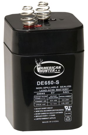 American Hunter DE30053 6V 5Ah Rechargeable Lantern Battery