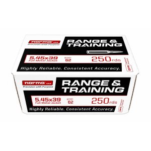 Norma Range & Training 5.45x39 62gr Full Metal Jacket - Box of 250