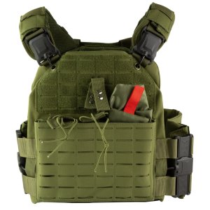 NcSTAR CVLCQR3054G Quick-Release MOLLE Plate Carrier Green M-2XL