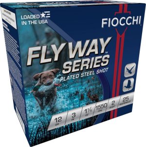 Fiocchi 123ST152 Flyway 12Ga 3" 1-1/5oz #2 Steel Shot 25/Box