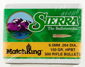 Sierra Bullets MatchKing 6.5 Creedmoor 150gr HPBT 1755C 500/Box