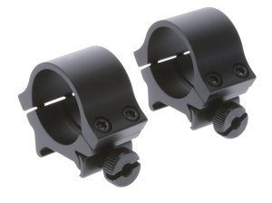 TruGlo TG8961B1 Medium 1 In Matte Black Scope Rings Weaver/Picatinny