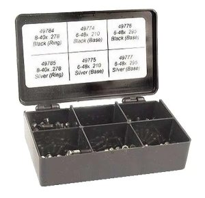 Leupold & Stevens Torx Screw Kit Black/Silver 40 Pieces 52395