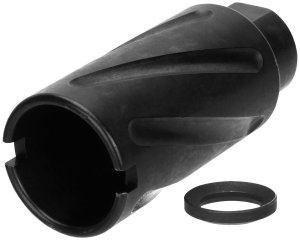 TacFire MZ10079MMN 9mm Luger 2.60In 1/2-36 tpi Black Steel