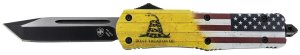 Templar LDTOM231 Gen II OTF Tanto Knife 3.5 In Yellow Handle