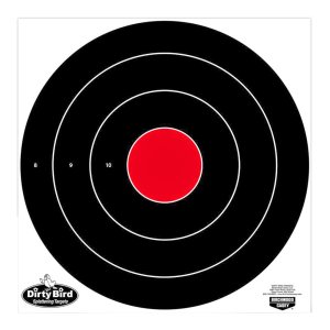 Birchwood Casey Dirty Bird 17.25" Bullseye Tagboard Hanging Black/White 5