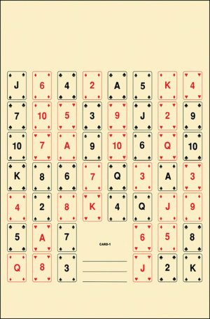 Action Target CARD1100 22.5x24 Playing Card Targets 100/Box