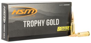 HSM Trophy Gold 6mm ARC 95 Grain Berger VLD Rifle Ammo