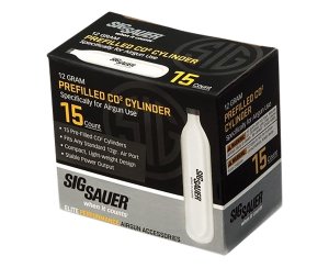 Sig Sauer AC1215 12 Gram CO2 Cartridges 15 Pack for Airguns