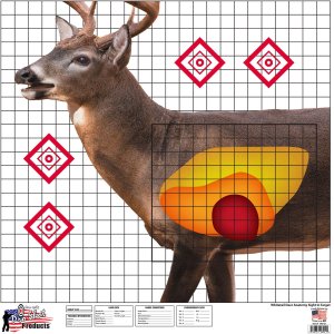Pro-Shot WDSI-5PK Whitetail Deer Sight In Target 25 X 25 In 5-Pack