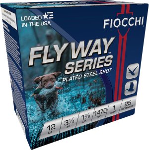 Fiocchi 12 Gauge 3.5" Waterfowl Steel Hunting Shotshells 25 Rounds