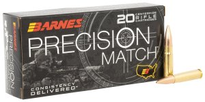 Barnes 32134 Precision Match .300 Blackout 220gr OTM BT 20 Rounds