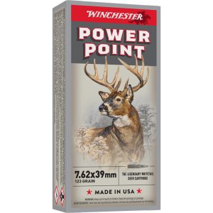 Winchester Super-X 7.62x39mm 123Gr PP 20rd Box Rifle Ammo (X76239)