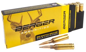 Berger 31070 6.5 Creedmoor 156gr Hybrid Target Rifle Bullets 20/Box