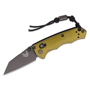 Benchmade 290BK-2 Full Immunity 2.5" CPM-M4 Blade, Green Aluminum Scales