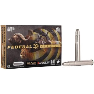 Federal Premium P470T1 470 Nitro Express 500 Grain Trophy Bonded Bear Claw