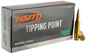 HSM 300WINMAG40N Tipping Point 300 Win Mag 165gr Sierra 20 Rounds