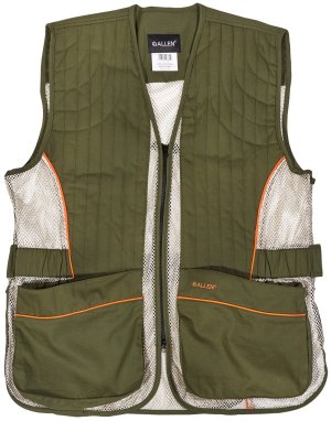 Allen 22612 Ace Shooting Vest XL/XXL Olive/Tan Zippered Mesh Back