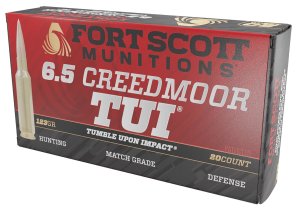 Fort Scott Munitions TUI 6.5 Creedmoor 123gr Solid Copper