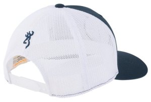 Browning Freedom 110 Mesh Back Circle Patch Cap Navy Blue Adjustable Size