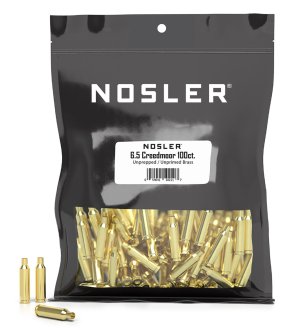 Nosler 10211 6.5 Creedmoor Unprimed Brass Cases 100 Count Bulk