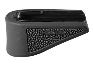 Hogue 18230 9mm Grip Ext Black Overmolded Glock 43