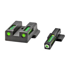 HiViz 9EZN321 LiteWave H3 Sight Set S&W 9EZ Green Tritium Fiber Optic