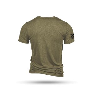 Nine Line Apparel Wiener Short Sleeve Shirt Olive Triblend L