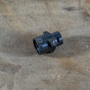 Gemtech QDA Assembly 22 LR 1/2-28 Thread Mount Adapter Black