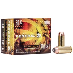 Federal Premium Fusion Soft Point 50 AE 300 Grain 20 Rounds