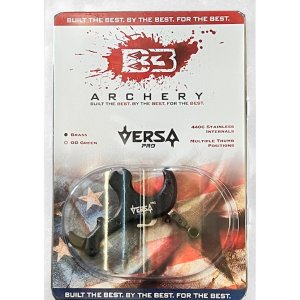 B3 VRSA-PRMN-BR Versa Pro Mini Release, 3-Finger Brass/Black, Adjustable