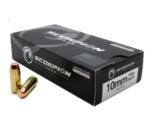 SCORPION AMO 10MM 180GR TMC RNFP Ammo 50Rd Box 20/Case