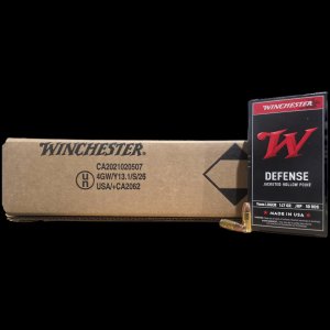 Winchester Ammo Subsonic Defense 9mm, 147gr JHP, 500rd Case