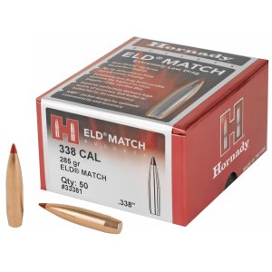 Hornady 33381 .338 Cal 285gr ELD Match 50/Box